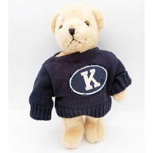 Bendy Muffy Bear Navy Blue K Sweater Vintage 2001 Stuffed Animal 7 Inch 5738A